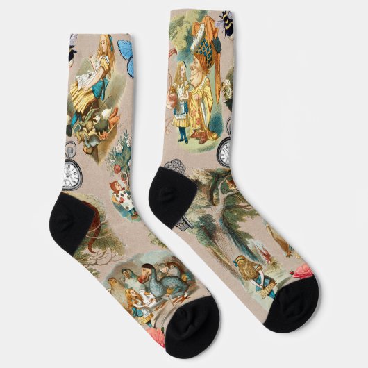 Kwekerij Alice Kleurrijke jaren 1800 Classic Wonde Sokken (Rechts)