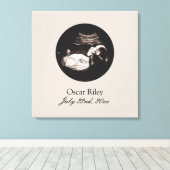 Kwekerij Art Baby Sonogram Echografie Foto Canvas Afdruk (Insitu (Houten vloer))