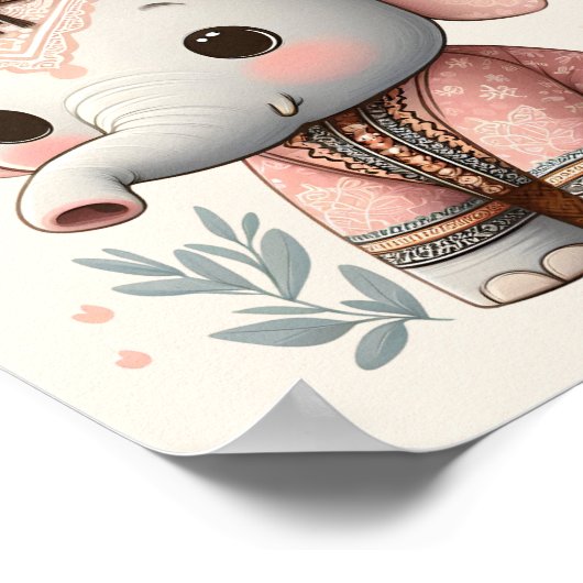 Kwekerij Art Nusantara / Erfgoed Baby Dieren Poster (Hoek)