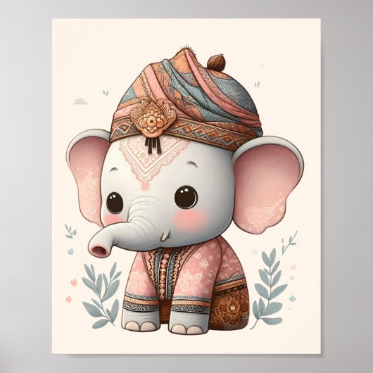 Kwekerij Art Nusantara / Erfgoed Baby Dieren Poster (Voorkant)