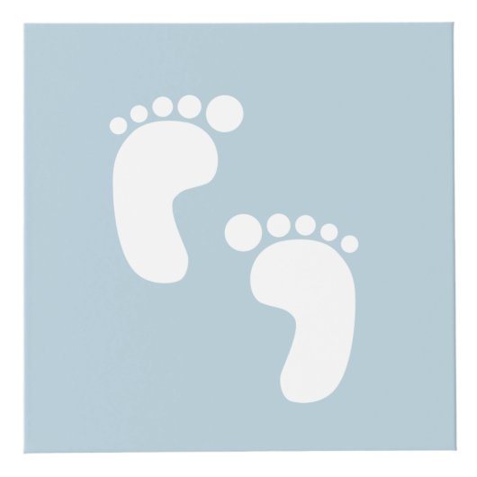 Kwekerij baby foto geboorte Datum Blauw grijs Kubus (Rechts)