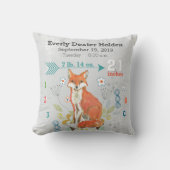 Kwekerij Baby Geboorte Stat Fox Arrow Patroon Kussen (Voorkant)