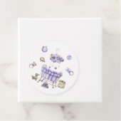 Kwekerij baby shower - dank u kaart bedankjes labels (In situ)