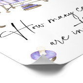 Kwekerij baby shower - raad eens hoeveel snoepjes poster (Hoek)