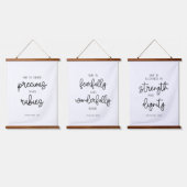 Kwekerij Bijbel Verse Hanging Tapestry Set Hangend Wandkleed (Driedubbel)