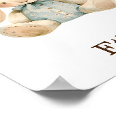 Kwekerij Decor Speelgoed Dier Baby Jongen Konijntj Poster (Hoek)