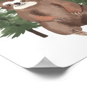 Kwekerij Decor Woodland Animal Wall Art Decor Poster (Hoek)