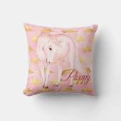 Kwekerij Eenhoorn Roze Gouden Wolken Kussen (Voorkant)