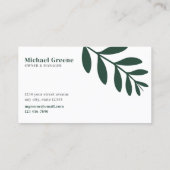 Kwekerij en tuin visitekaartje (Achterkant)