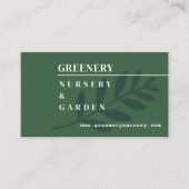 Kwekerij en tuin visitekaartje (Voorkant)