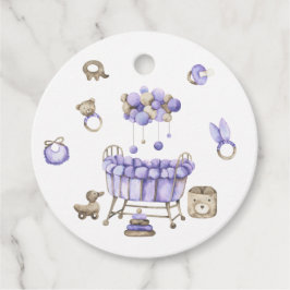 Kwekerij genderneutraal Baby shower Bedankjes Labels