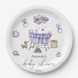 Kwekerij genderneutraal Baby shower Papieren Bordje