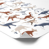 Kwekerij Geslacht Neutraal dinosaurus alfabet Poster (Hoek)