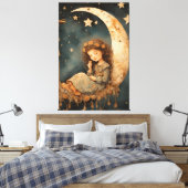 Kwekerij Luna Child Art Print (Insitu (Slaapkamer))