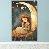 Kwekerij Luna Child Art Print (Insitu (Houten vloer))