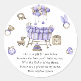 Kwekerij mobiel - Prayer Candle Label