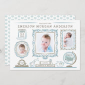 Kwekerij Muur Baby Geboorte Aankondiging (Voorkant / Achterkant)