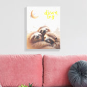 Kwekerij muur kunst - Canvas Print - Dream Big (Insitu (Woonkamer))