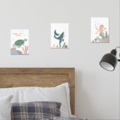 Kwekerij Oceaandieren poster set van 3 (Slaapkamer)