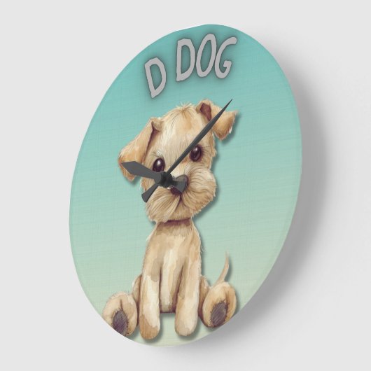 Kwekerij Ontwerp: Hond & D Hond Accent Tekst Grote Klok (Hoek)