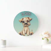 Kwekerij Ontwerp: Hond & D Hond Accent Tekst Grote Klok (Huis)