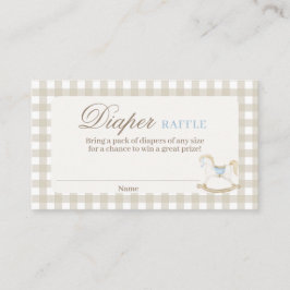 Kwekerij paard Luier Raffle Kaart