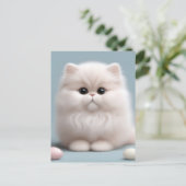 Kwekerij Perzische Kat Kitten Briefkaart (Staand voorkant)