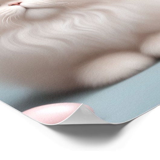 Kwekerij Perzische Kat Kitten Poster (Hoek)