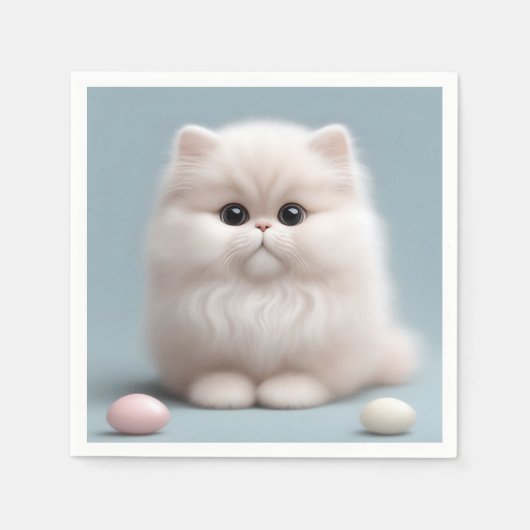 Kwekerij Perzische Kat Kitten Servet (Voorkant)