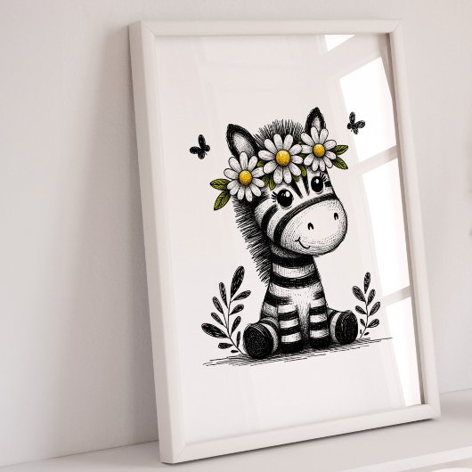 Kwekerij Prints | Zebra Dierensafari Meisjes