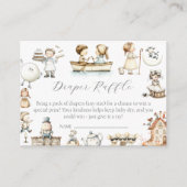 Kwekerij Rhyme Baby shower luierverloting Informatiekaartje (Voorkant)