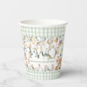 Kwekerij Rhyme Diddle Greenery Neutraal 2e verjaar Papieren Bekers (Voorkant)