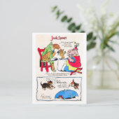 Kwekerij Rhyme - Jack Spratt, Regen, Ga weg Briefkaart (Staand voorkant)