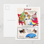 Kwekerij Rhyme - Jack Spratt, Regen, Ga weg Briefkaart (Voorkant / Achterkant)