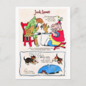 Kwekerij Rhyme - Jack Spratt, Regen, Ga weg Briefkaart (Voorkant)