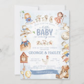 Kwekerij Rhyme Moeder Gans Baby shower Kaart (Voorkant)