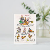 Kwekerij Rhyme - Wrijf een dub, Jack Be Nimble Briefkaart (Staand voorkant)