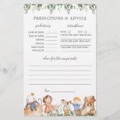 Kwekerij Rhymes Baby shower Voorspellingen en Advi (Voorkant)