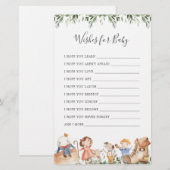 Kwekerij Rhymes Baby shower Wensen voor Baby (Voorkant / Achterkant)