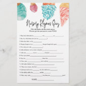 Kwekerij Rhymes Quiz Wat is het Scoop Baby shower (Voorkant)