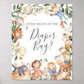 Kwekerij Rhymes Raad wat er in de luiertas zit Poster (Voorkant)