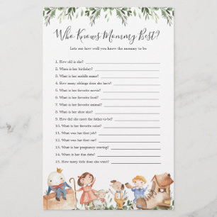 Kwekerij rijmt Baby shower die mama het beste kent