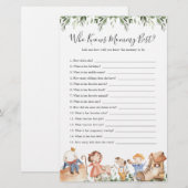 Kwekerij rijmt Baby shower die mama het beste kent (Voorkant / Achterkant)