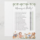 Kwekerij rijmt Baby shower mama of papa spel (Voorkant / Achterkant)