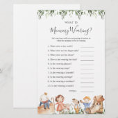 Kwekerij rijmt Baby shower Wat is mama dragen (Voorkant / Achterkant)