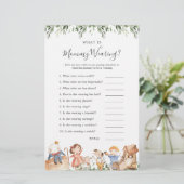 Kwekerij rijmt Baby shower Wat is mama dragen (Staand voorkant)