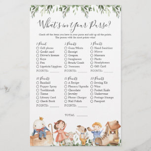 Kwekerij rijmt Baby shower Wat zit er in je tas