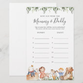 Kwekerij rijmt hoe oud ze waren spel Kaart (Voorkant / Achterkant)