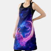 Kwekerij roze fee fantasie glitter neon moo schort (Insitu)