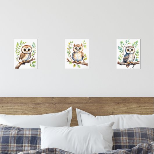 Kwekerij Wandkunstuilen, Genderneutraal Cadeau Bab Muurkunst Sets (Slaapkamer)